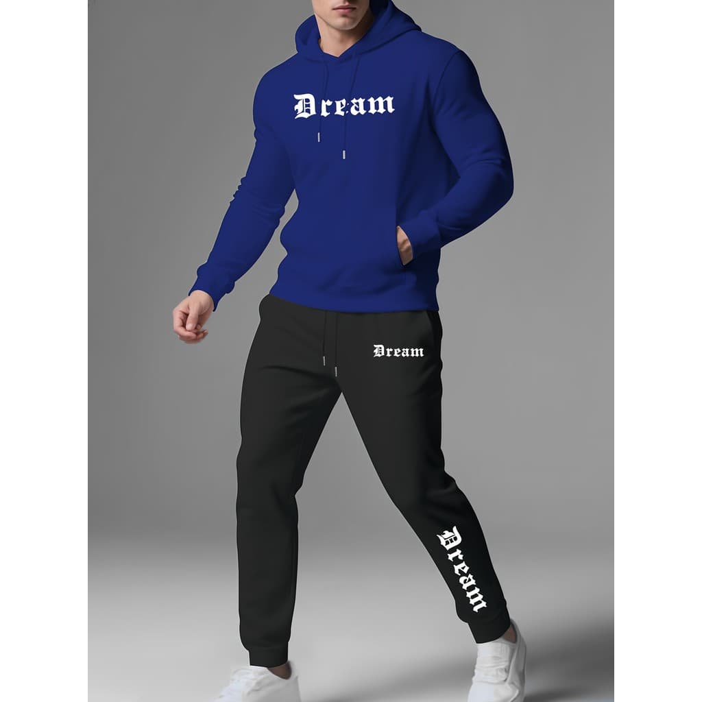 Conjunto de Moletom, Calça e moletom com capuz Dream Promoção Envio Rápido Street Style002