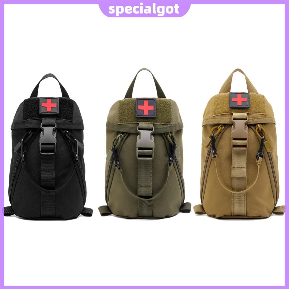 Bolsa De Primeiros Socorros De Nylon Organizador De Kit IFAK Para Viagens E Camping [specialgot.br]