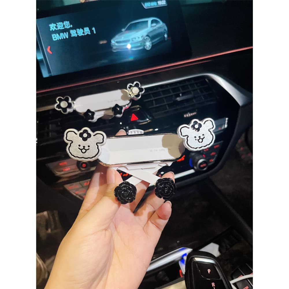 Suporte do telefone do carro dos desenhos animados saída de ar fixação suporte navegação do carro suporte gravidade Univ