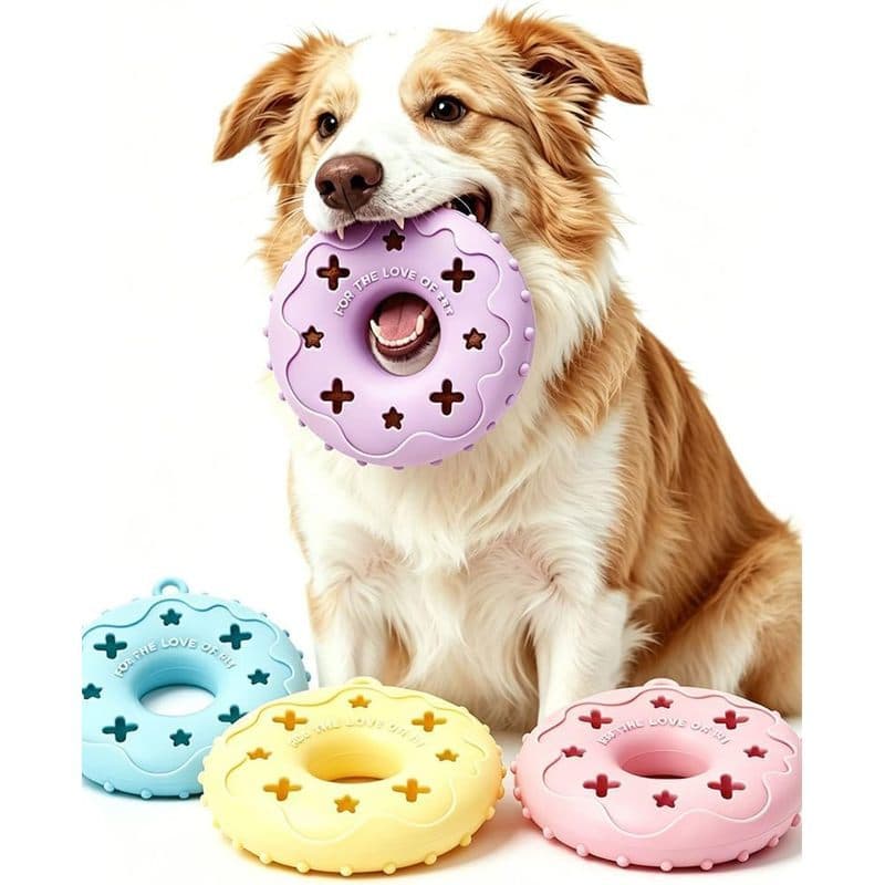 XCZAP Brinquedo Para Mastigar Cachorro Com Baqueta De Frango , Dispensador Resistente À Mordida Cachorros Pequenos E Méd