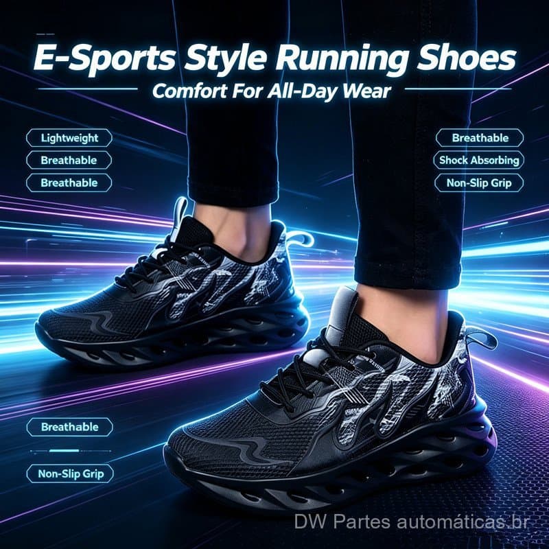 Tênis esportivos casuais masculinos para atividades ao ar livre, novos e versáteis, para jovens, tênis masculinos para t