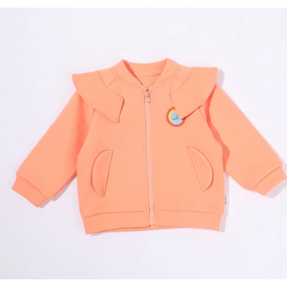 Bebê bebê amigo roupas infantis primavera outono estilo menina bebê menina puro algodão jaqueta de camada única topo8132