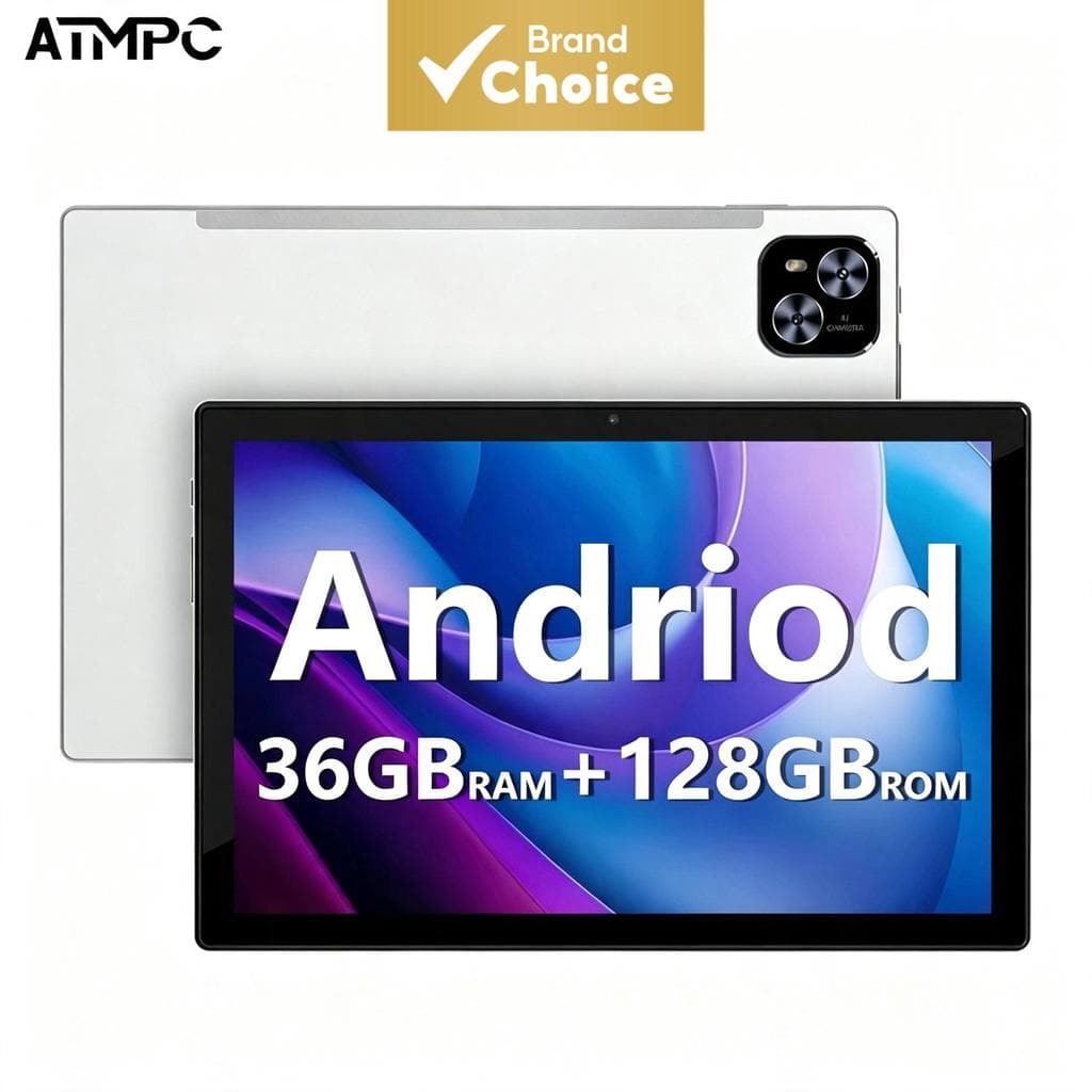 Tablet Android 14 de 10,1 polegadas, 36 GB (4+32 expansíveis), armazenamento expansível até 1 TB com cartão TF, câmeras