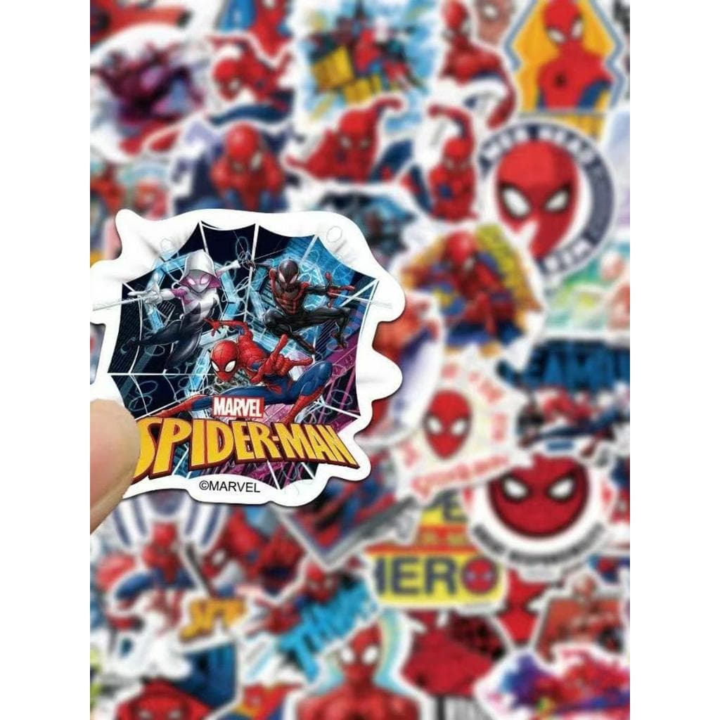 50 folhas adesivos para notebook de celular menino homem-aranha Marvel heróis notebook copo decoração notebook computado