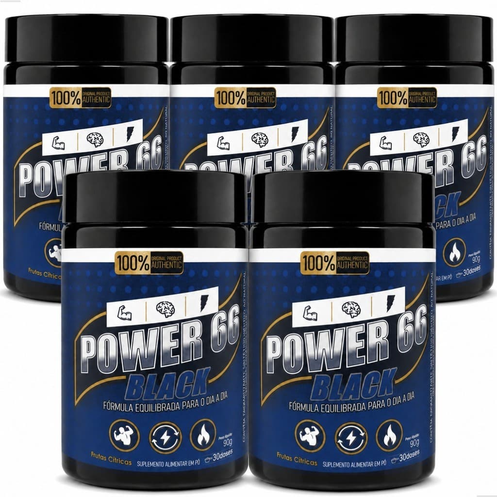 5 Power 66 Suplemento Alimentar Em Pó Feno Grego E Boro Desempenho Natural Pre Treino