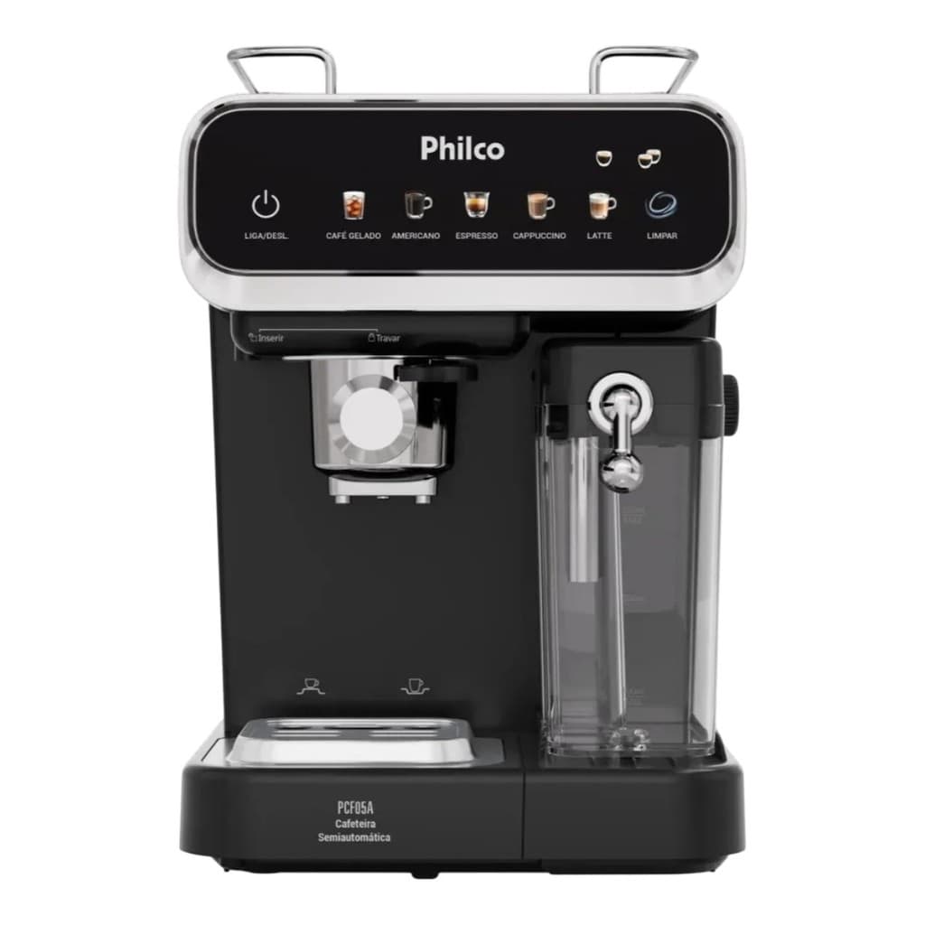 Cafeteira Philco PCF05A Cafe Expresso e Cappuccino 20Bar, Reservatório de Agua de 1,2 L