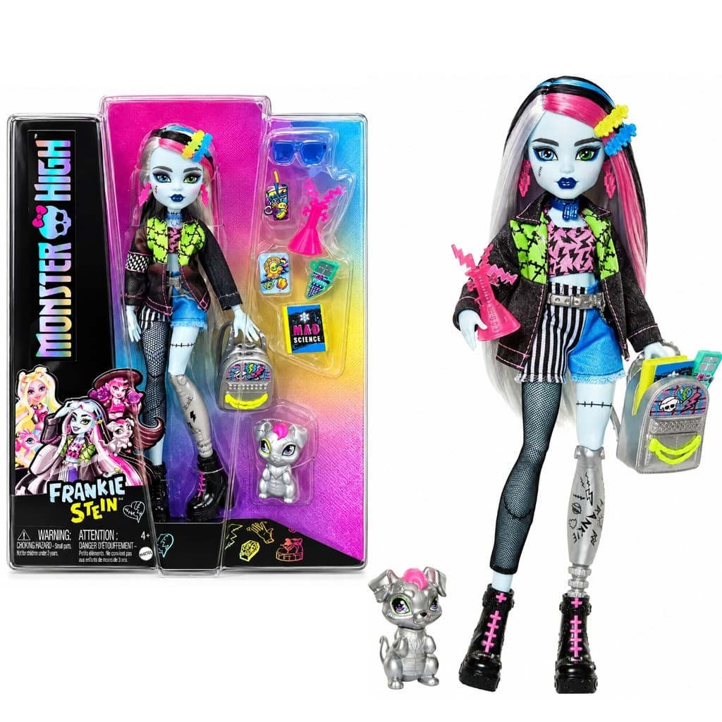 Boneca Monster High Frankie Stein Visual Articulada HXH7 Mattel