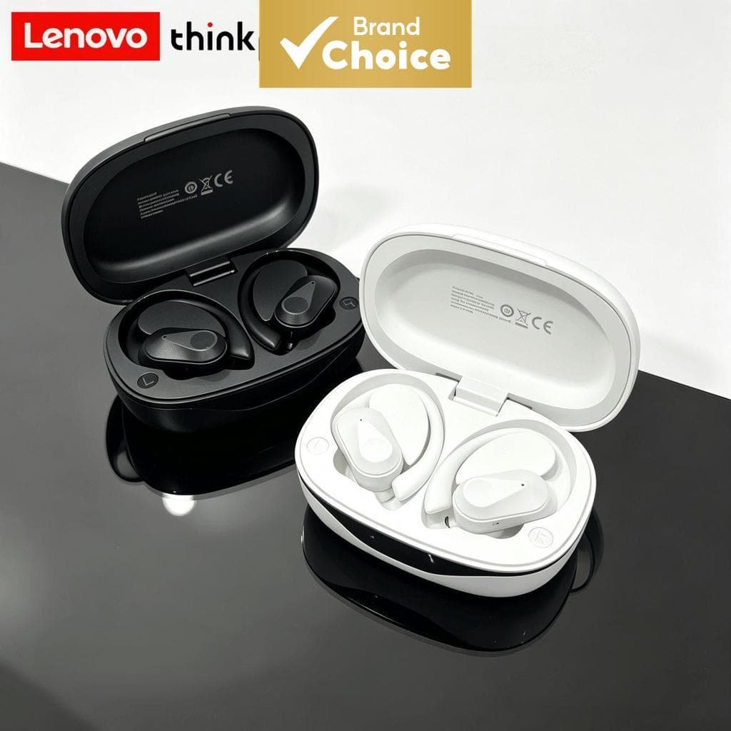 Fones de ouvido Lenovo LP75, ganchos auriculares, fones de ouvido Bluetooth, controle por toque, fone sem fio com som