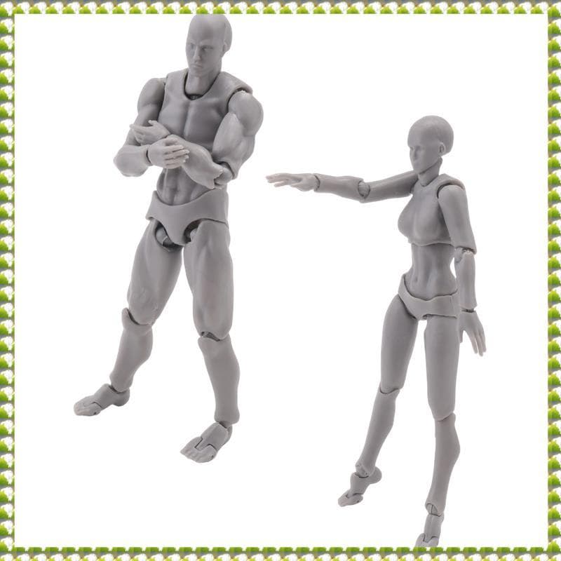 (Oflw) Boneca Corporal , Manequim De Artistas , Figuras De Desenho De Articulado , Conjunto Masculino + Feminino