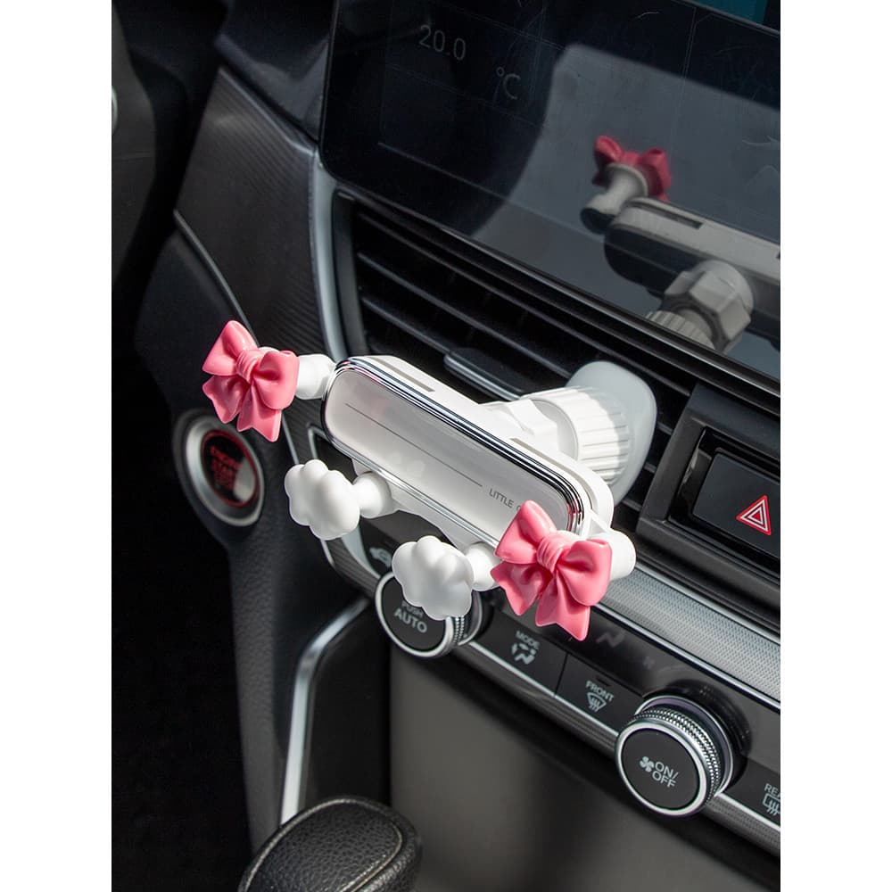 Suporte do telefone móvel do carro 2024 novo estilo Bowknot carro dedicado saída de ar suporte navegação do carro femini