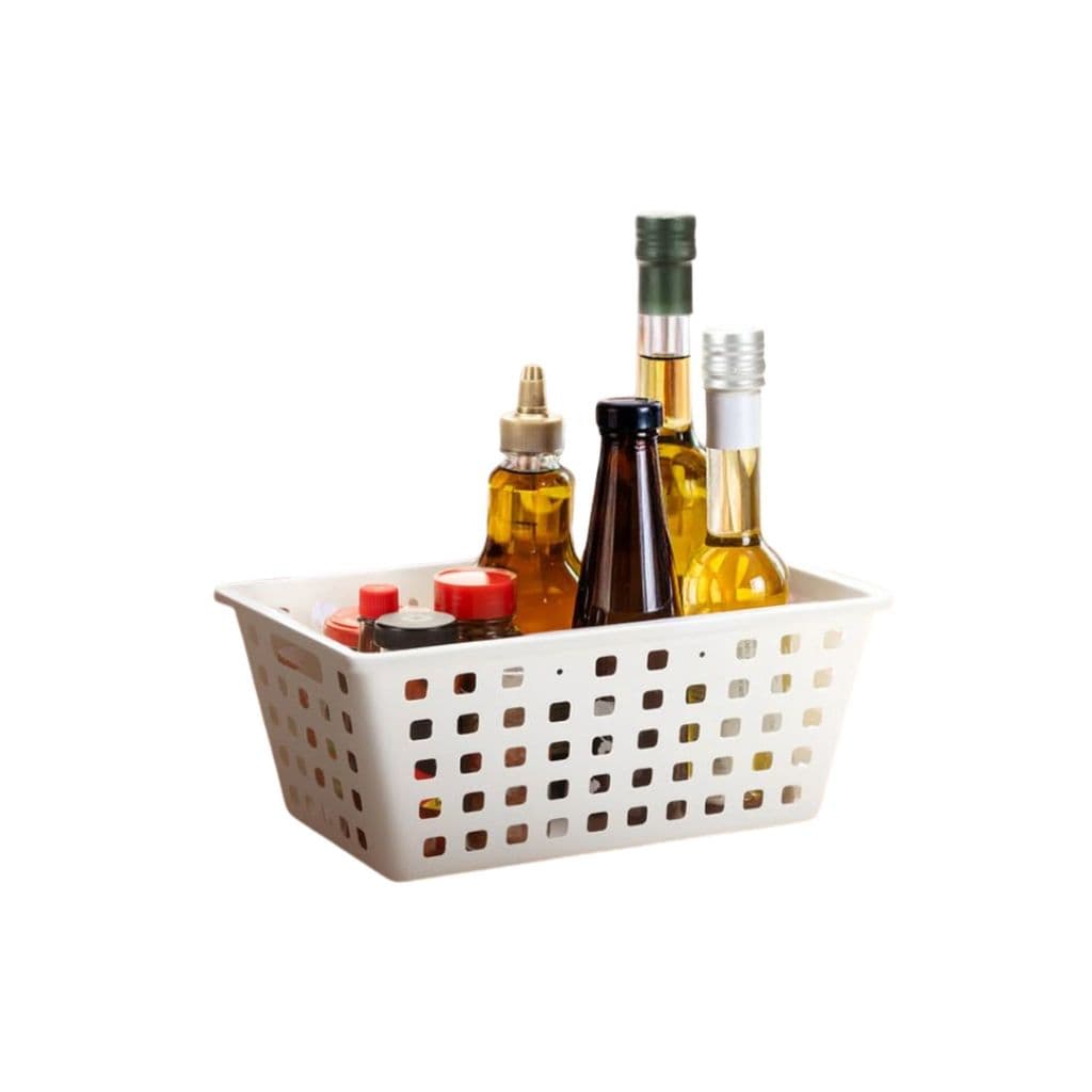 Cesto Organizador Branco 4,2 L Square Ideal para Cozinha, Banheiro e Escritório