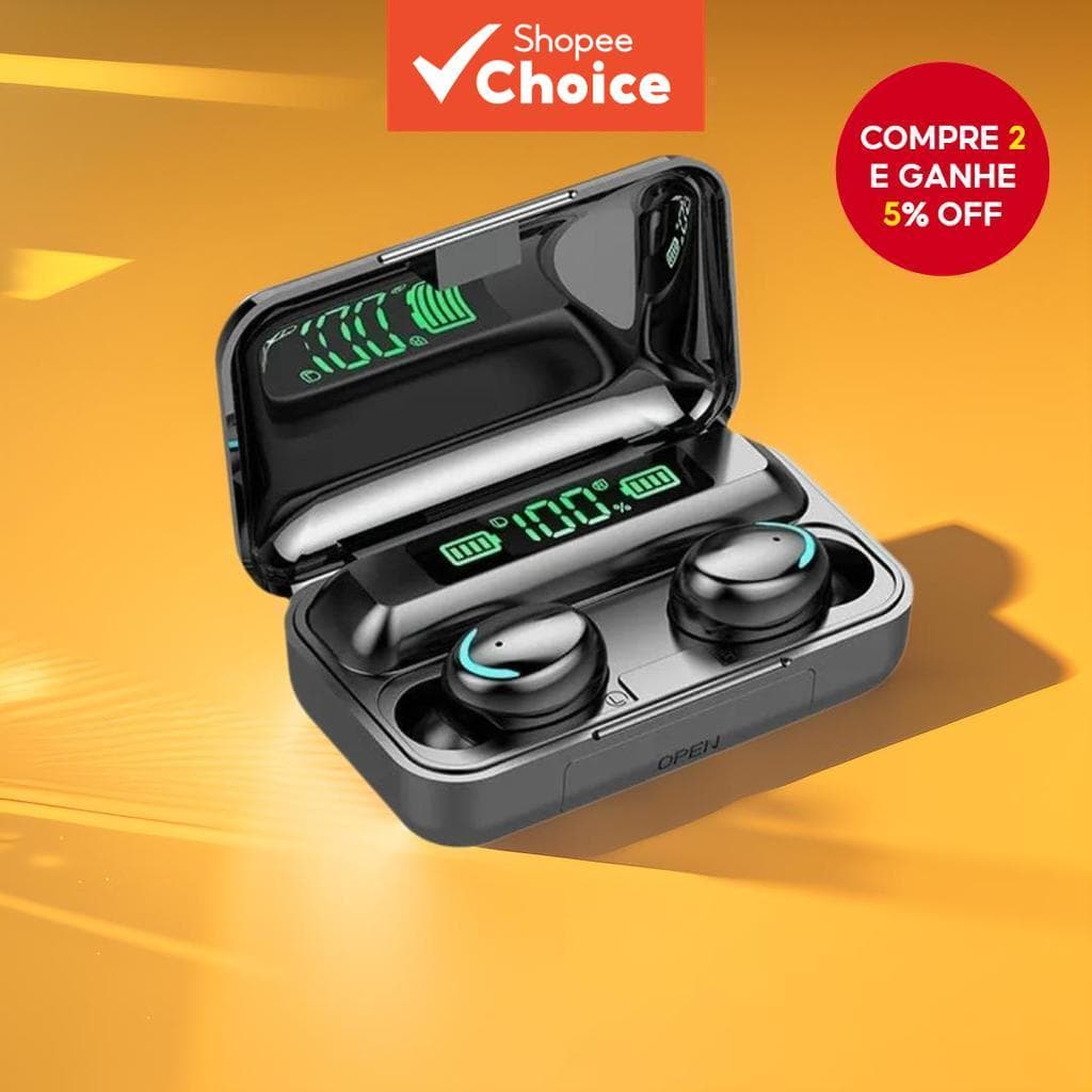  Fones de ouvido Bluetooth TWS, fones de ouvido sem fio com microfone para esportes, fones de ouvido para corrida com