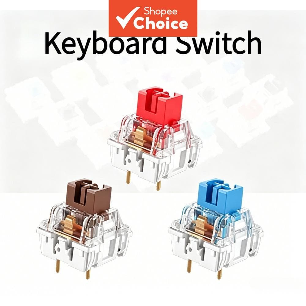 Interruptor De Teclado Mecânico 104 Unidades Clicker Tátil De 3 Pinos Interruptores De Substituição De Chave Trocável A 