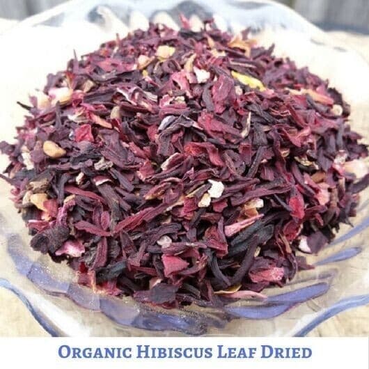 100g de Chá de Flor de Hibisco Seco Orgânico, Bebida Floral Natural e Saudável