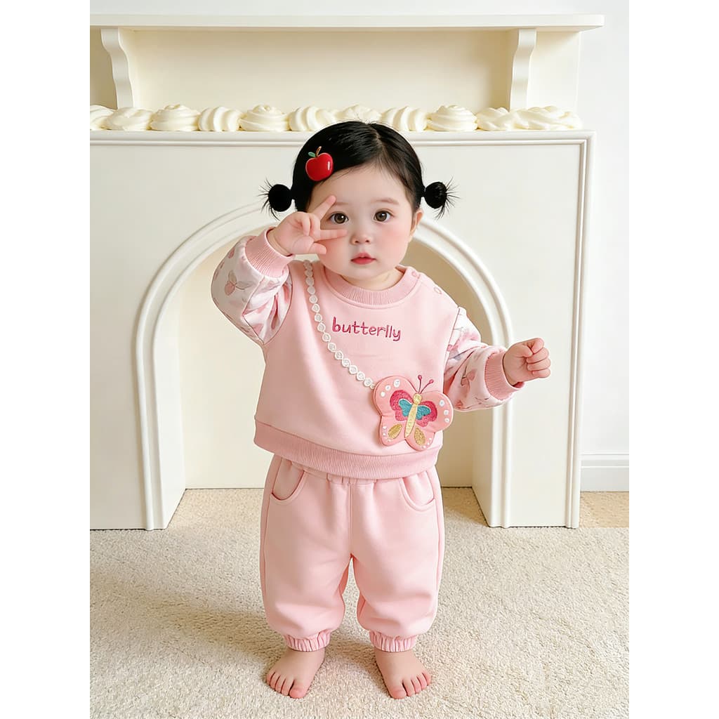 Meninas roupas de primavera 2026 novo estilo bebê menina Split terno moletom princesa moda roupas de bebê primavera outo