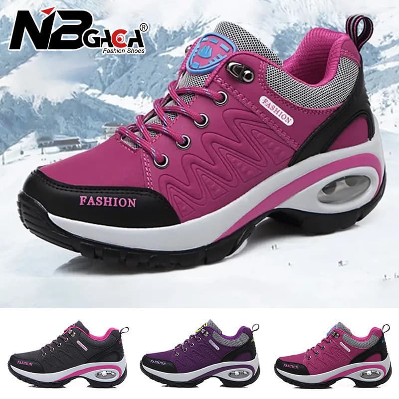 69441 Tênis Femininos 2025 Moda Altura do Salto 6cm Sapatos de Caminhada Femininos Plataforma Chunky Tênis Esportivos Fe