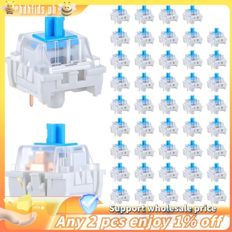 Interruptores De Teclado Mecânico 100 PCS Blue Clicker 3 Pin Clicky Teclados Teclas De Substituição