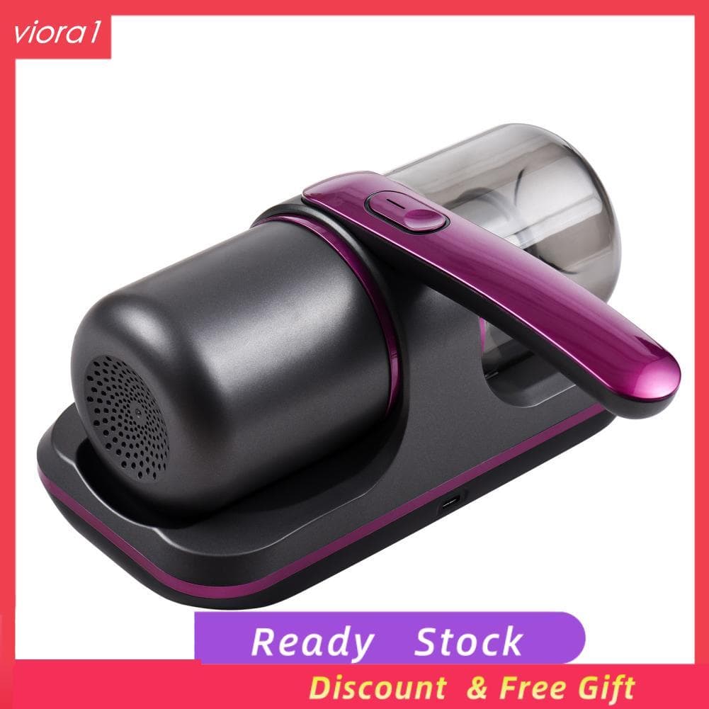 Viora1.br Aspirador de pó portátil sem fio 8000Pa 100W UV Colchão com 2 velocidades 2000mAh Bateria 250ml Coletor de pó