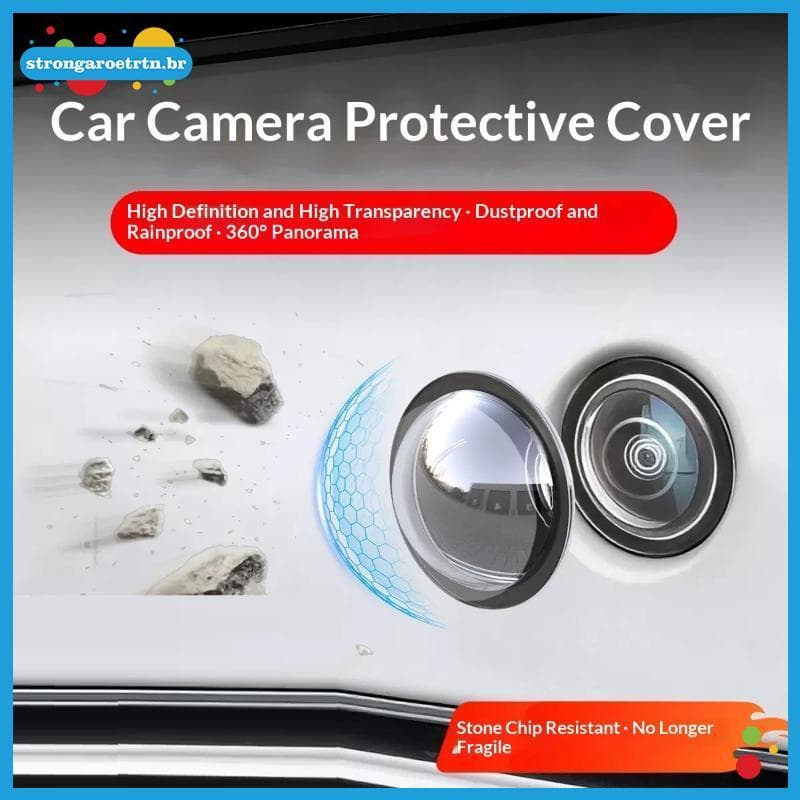 strongaroetrtn 4 PCS Fibra De Carbono Câmera Traseira Do Carro Escudo De Chuva Anti Protetor Resistente A Riscos Peça Au