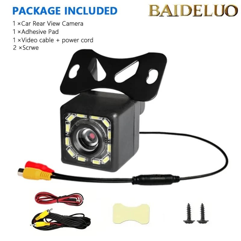 Câmera De Visão Traseira Do Carro IR Grande Angular Estacionamento Reverso À Prova Dwaterproof Água CCD LED Monitor Back