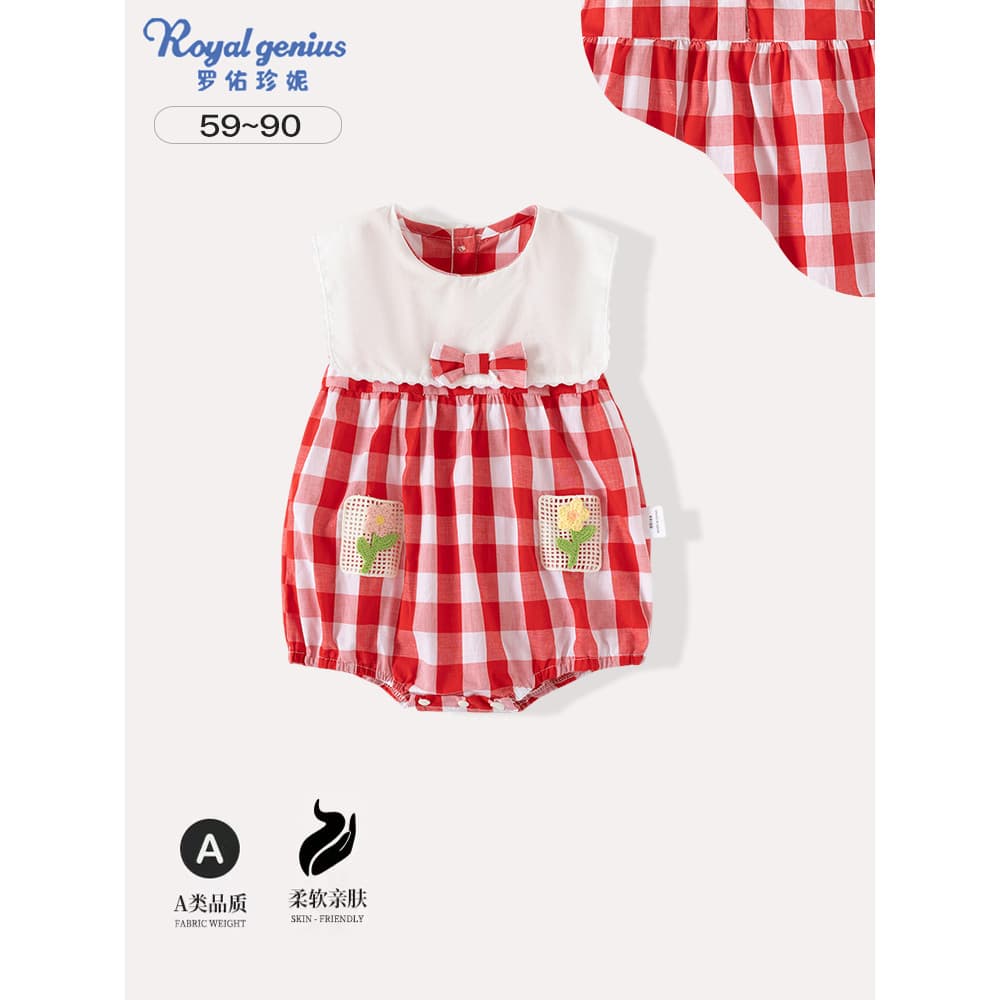 Roupas de bebê roupas de verão moda princesa bonito roupas de bebê puro algodão bebê menina cem dias banquete um ano de 