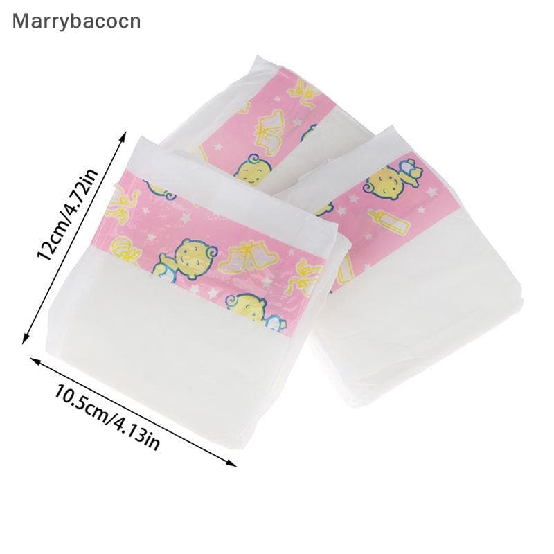 [MAR] 3 Peças De Fraldas Calças Para Bonecas Acessórios Presentes Brinquedos Infantis DIY COD
