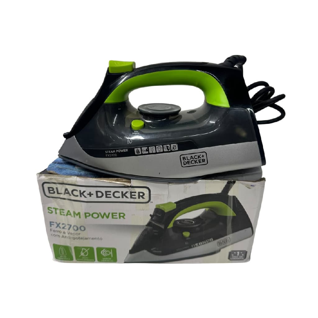 Produto de Vitrine: Ferro a Vapor Black Decker FX2700-B2 Steam Power 220v