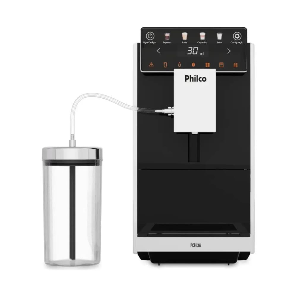Cafeteira Expresso Philco PCF03A 20 Bar 1,2L com Moedor Integrado 5 Níveis 220V - Envio Rápido + NF