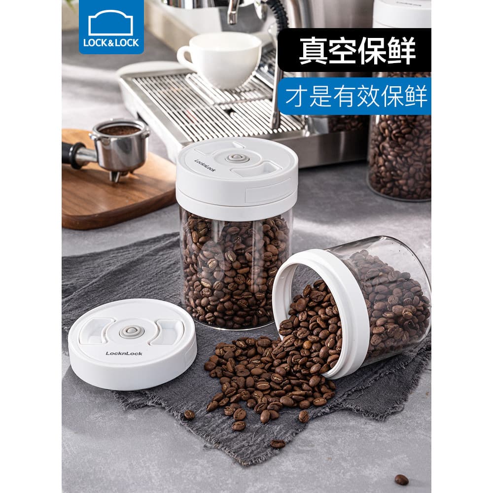 Lock & lock vácuo fresco-mantendo caixa de armazenamento multigrãos leite em pó tanque de armazenamento de grãos de café