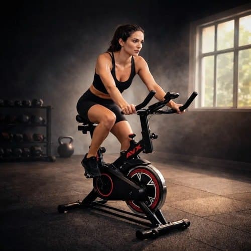 Bicicleta Ergométrica Fitness Cardio Chibavx500c=1 Preto 12v