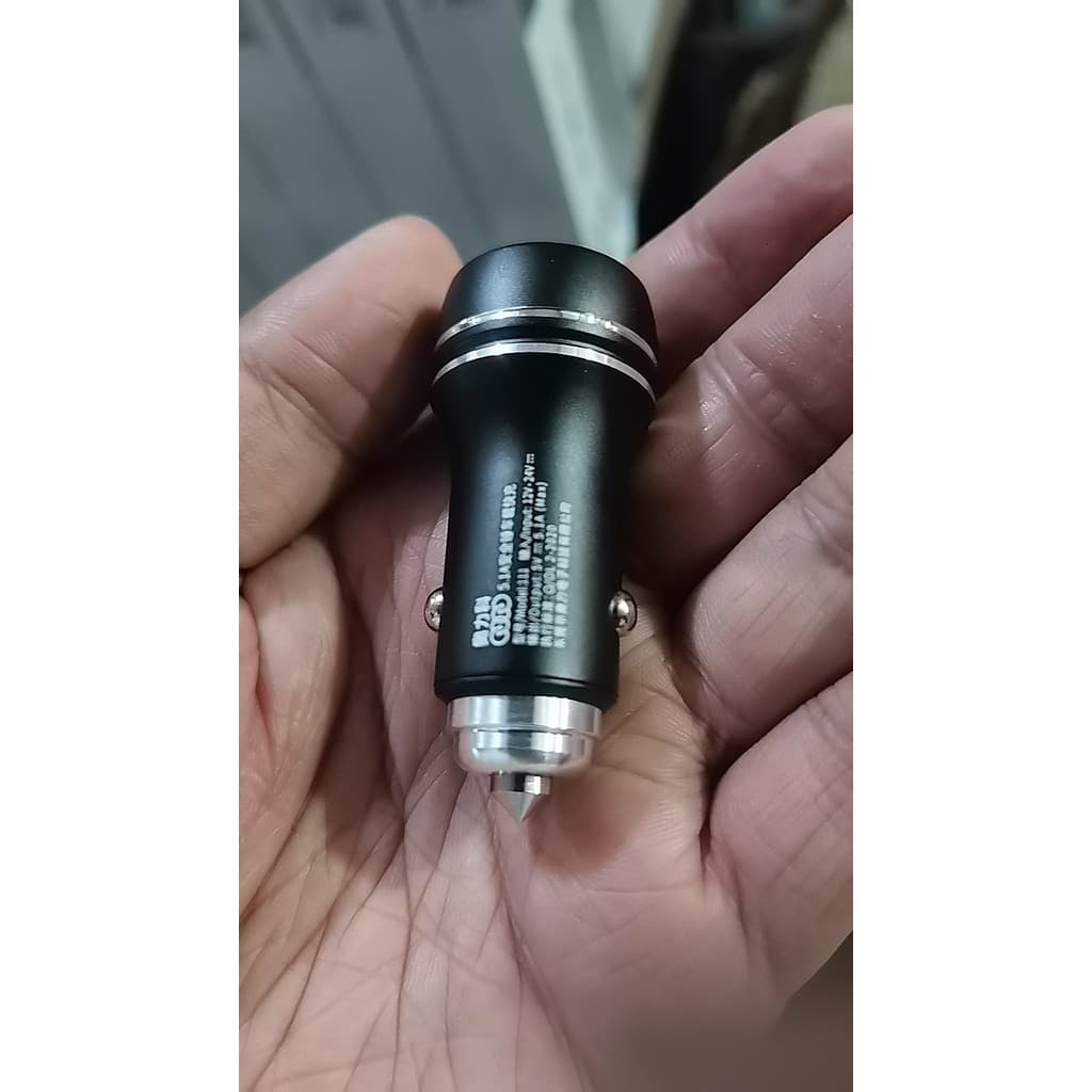 Orico 5.1A Martelo de Segurança Carregador de Carro USB Duplo Carregador Flash de Celular Carregador Rápido 12V24V Carre