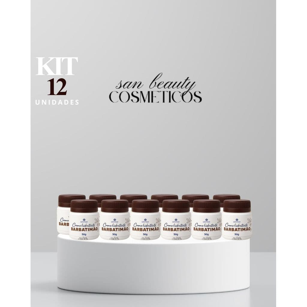 Kit 12Unid creme de Barbatimão 50g Regenera e Restaura a Pele | Cicatrizante e Hidratação Natural