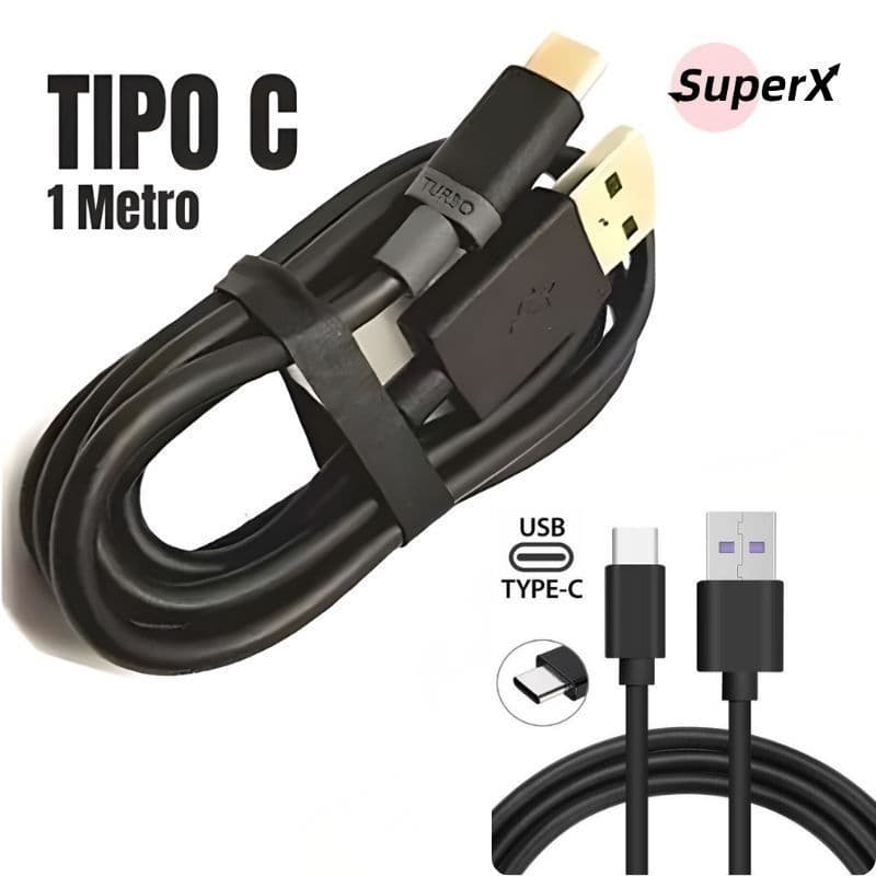 Kit 10 Cabos Carregadores Turbo Rápido V8 / Tipo C / Lightning Universal para Android e iPhone – Alta Qualidade