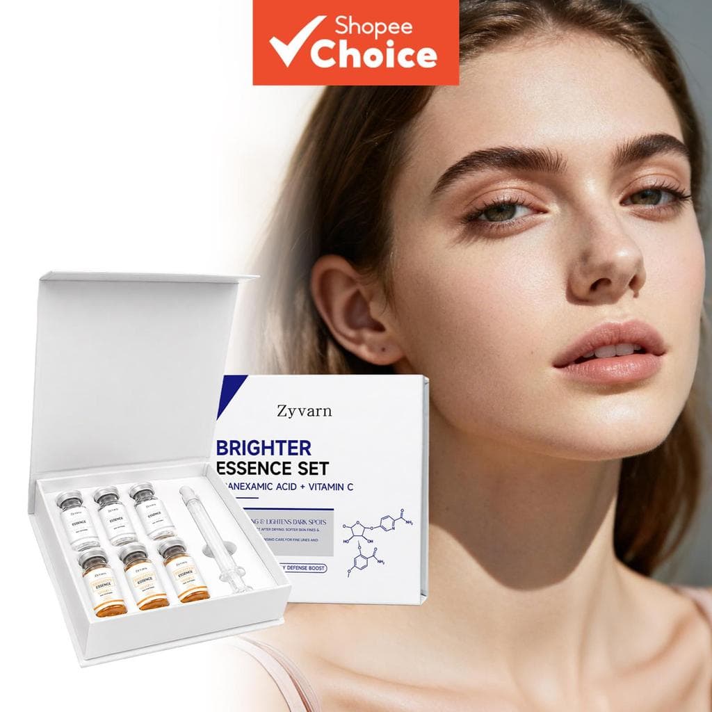Conjunto Essência Hidratante de Vitamina C, Sérum Hidratante e Clareador, Anti-Idade, Clareador, Hidratante, Reduz Rugas