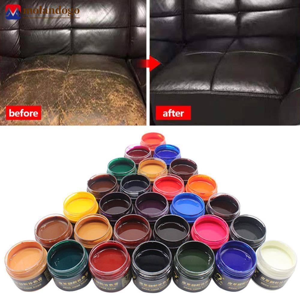 Milandogo 20g Kit De Reparo De Vinil E Arranhões De Couro Para Assento De Carro Limpador De Tinta Sofá Automotivo Repara
