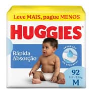 Fralda Infantil Huggies Escolha Seu Tamanho Unisex M 92 Unidades G 78 Unidades