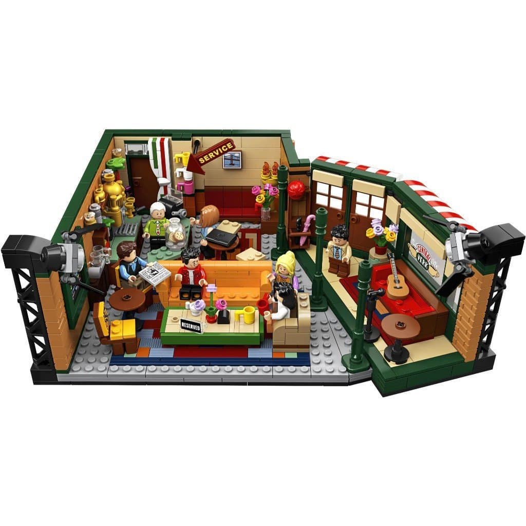 1112 Unidades |         Blocos de Montar Ideas Friends Central Perk, Brinquedos Educativos Compatíveis com Lego, Present
