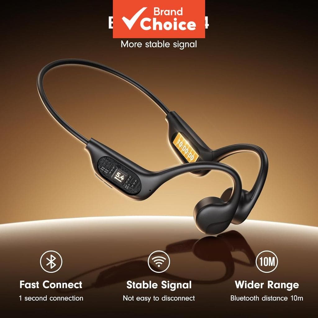 SPRISE X3 Fones de Ouvido de Condução Óssea, Fones Bluetooth Sem Fio à Prova d'Água, HiFi Stereo, Chamadas HD, Fones