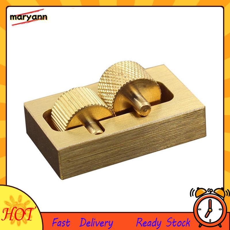 Mini Caixa De Óleo Couro Artesanato Escultura Ferramenta Cobre Puro DIY Rolo De Ferramentas De Costurado À Mão