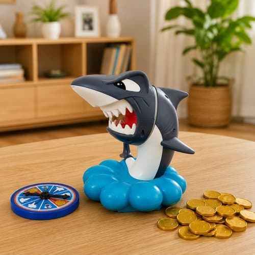 Jogo Infantil Tubarão Brinquedo Interativo Educativo Diversão Família Brinquedo Crianças Brincar