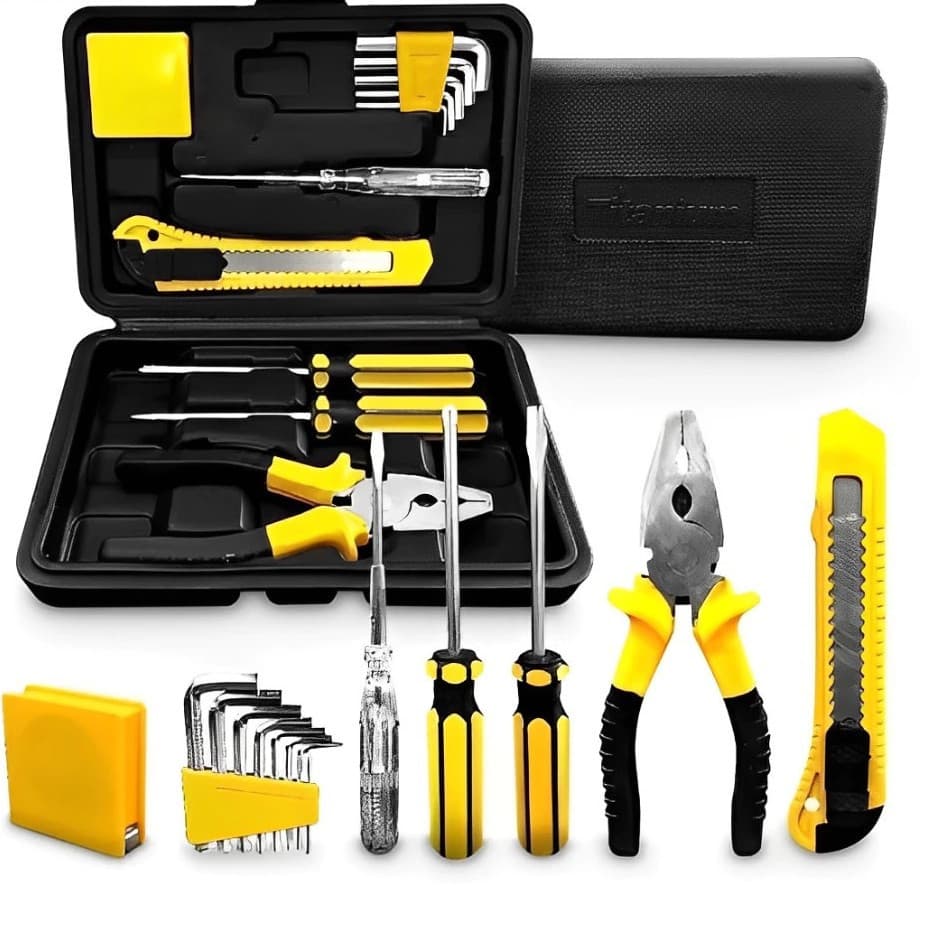 Kit Ferramentas Completo 12 Peças Titanium Com Maleta Portátil