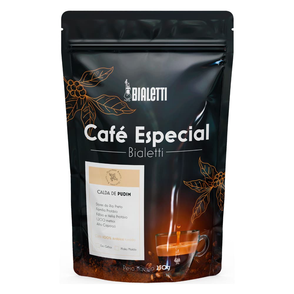 Café Especial Calda De Pudim Em Grão 250G Bialetti