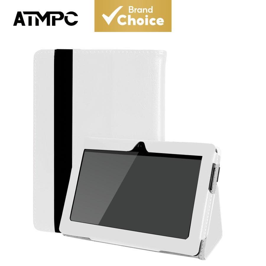 Tablet ATMPC de 7 polegadas com Android, 16 GB de armazenamento, tela sensível ao toque IPS HD, bateria de 3500 mAh,