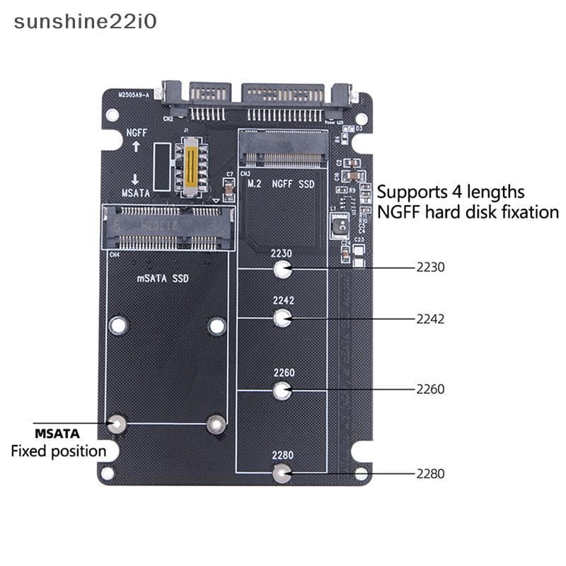 SUS NGFF Para SATA 3 Gabinete HDD Externo Adaptador MSATA SSD M . 2 Placa Adaptadora De Protocolo BR