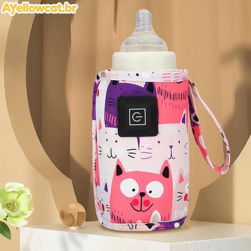 AYellowcat USB Aquecedor De Água Para Leite Carrinho De Viagem Bolsa Isolada Mamadeira Bebês Recém-Nascidos Aquecedores 