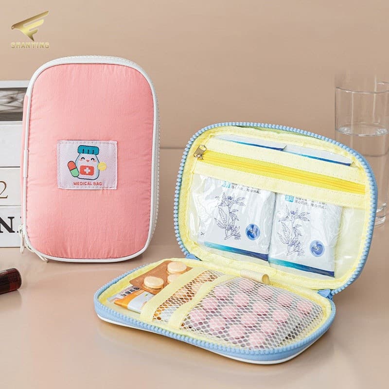 Bolsa De Armazenamento Médico De Nylon , Kit Portátil De Primeiros Socorros Para Viagem , Organizador De Medicamentos Ca