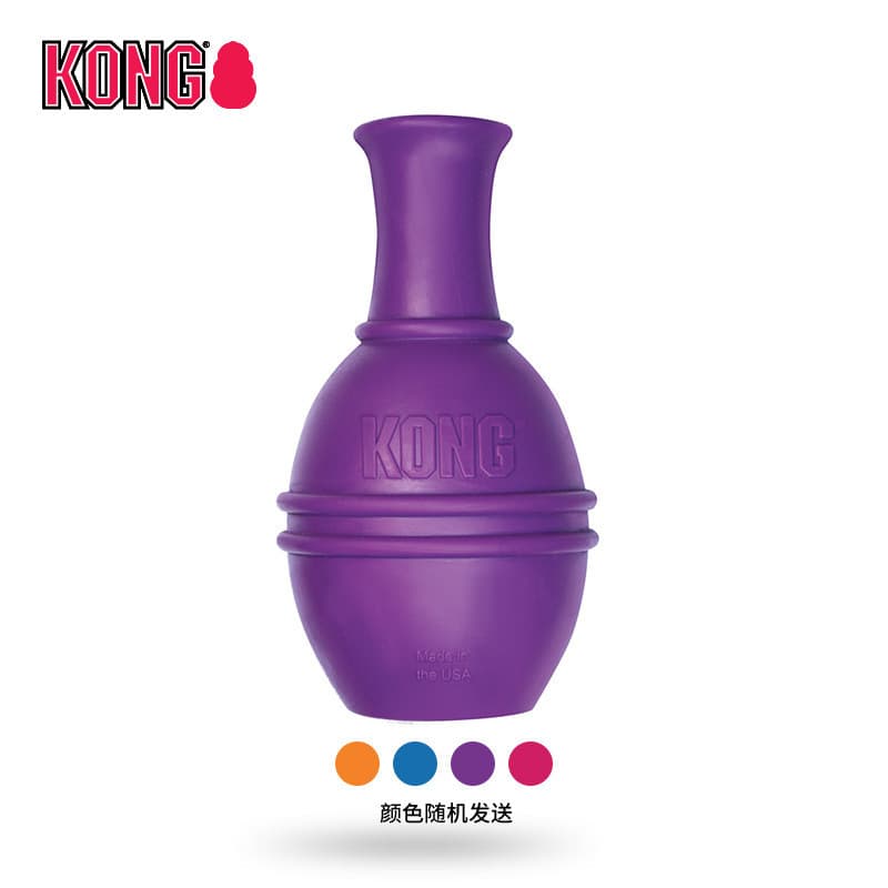 Brinquedo de comida com vazamento de borracha para cachorro American KONG Genius Da Vinci Brinquedo educacional para bol