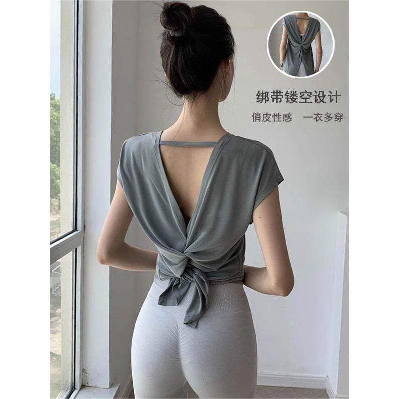 Influenciador roupas de Fitness Pilates treinamento Yoga roupas femininas verão estilo fino mais magro olhar esportes de
