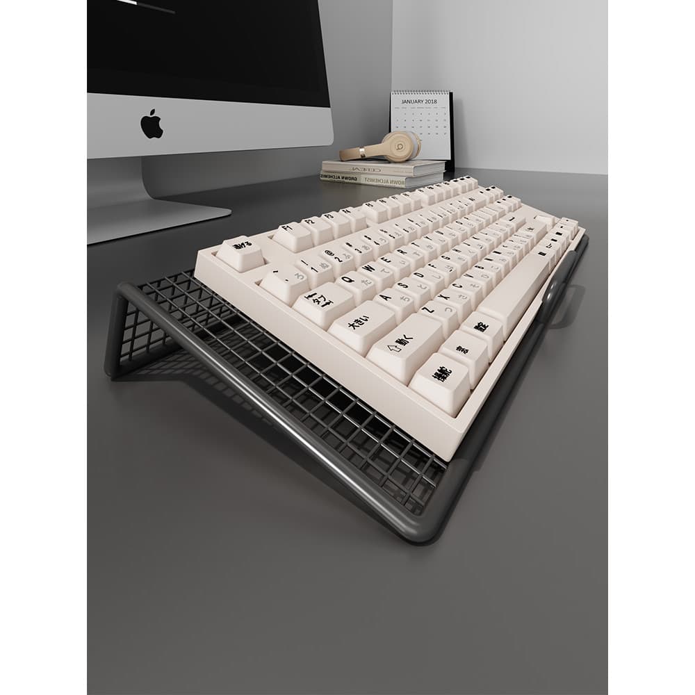 Suporte de aumento para teclado de computador, mesa, teclado mecânico, estrutura, bandeja de inclinação, prateleira de m