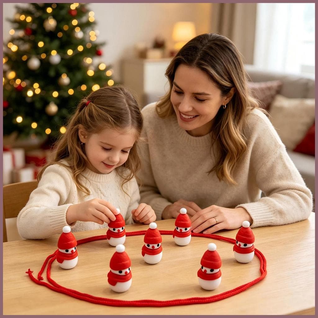 Jogo Magnético Com Corda , Boneco De Neve De Natal , Xadrez Estratégia De , Jogos De Viagem Magnéticos Para Família muea